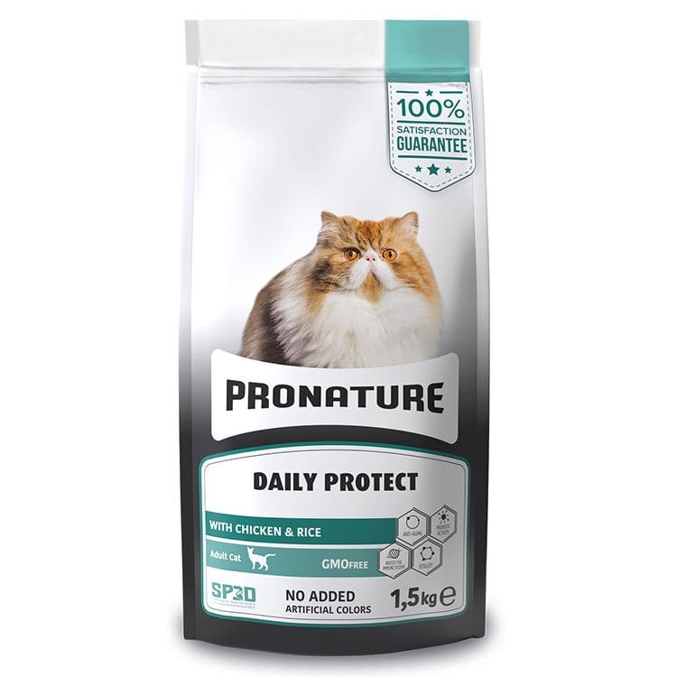 Pronature Daily Protect Yetişkin Kedi Maması 1.5 Kg Skt:12/24