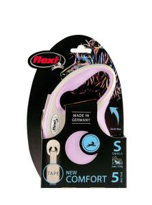 Flexi New Comfort Rose Şerit Otomatik Köpek Tasması 5 Mt Small