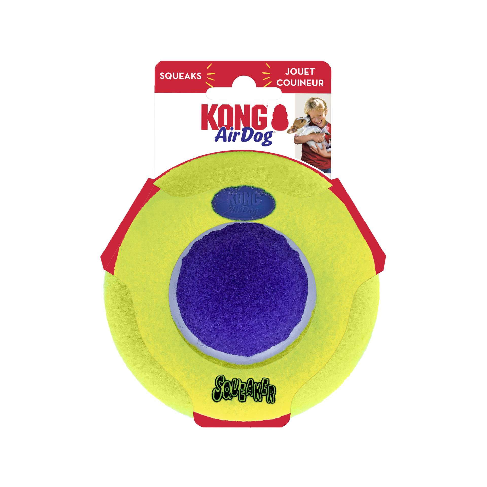 KONG AirDog Yuvarlak Şekilde Sesli Köpek Oyuncağı M/L