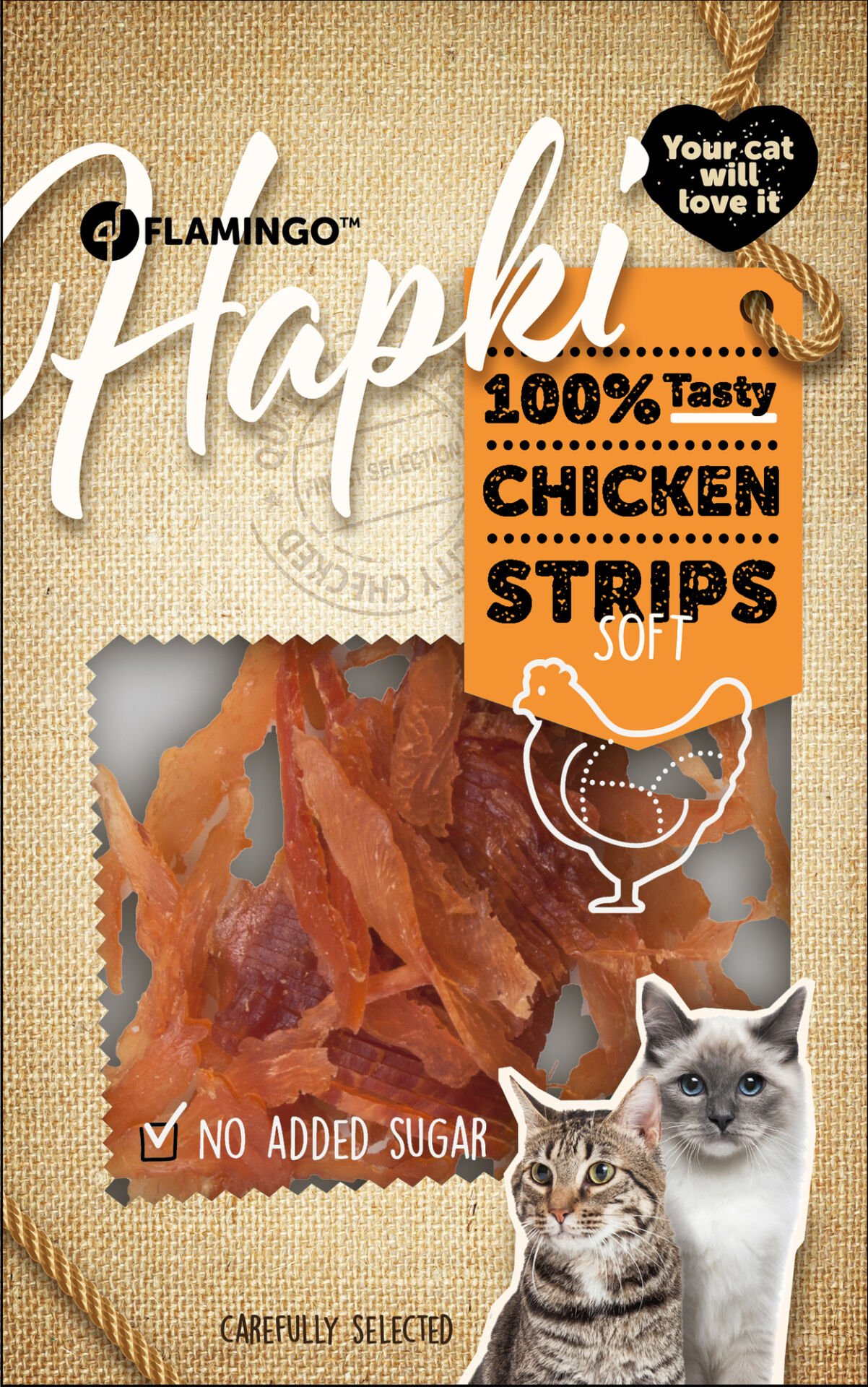 Flamingo Hapki Chicken Yumuşak Kedi Ödülü 85 Gr 9 lu Skt:09/25