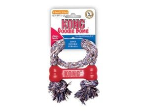 KONG Goodie Bone Kemik Şeklinde İp Sallantılı Çok Amaçlı Köpek Oyuncağı XS