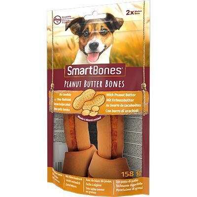8 in 1 SmartBones Tavuklu Fıstık Ezmeli Medium Düğüm Kemik 2'li 158gr 7 adet Skt:12/26