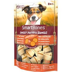 8 in 1 SmartBones Tavuklu Tatlı Patatesli Mini Düğüm Kemik 7'li 128gr skt:12/26