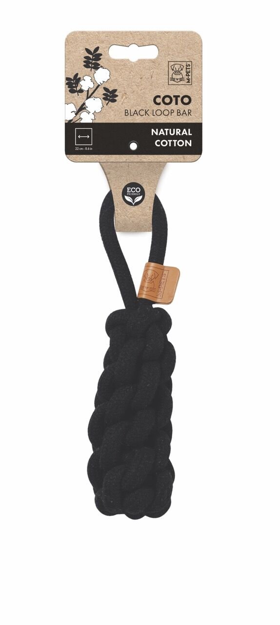 10648508 M-Pets Coto Black Loop Bar 22Cm Örgü Oyuncak