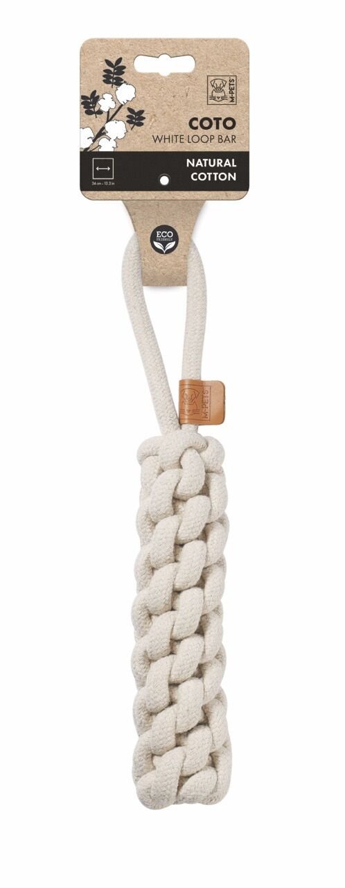 10648401 M-Pets Coto Whıte Loop Bar 34Cm Örgü Oyuncak