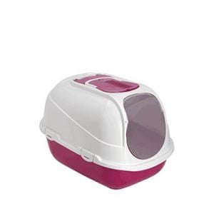 Moderna Mega Comfy Kapalı Kedi Tuvaleti 66cm Fuşya