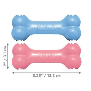 KONG Puppy Goodie Bone Kemik Şeklinde Çok Amaçlı Yavru Köpek Oyuncağı S