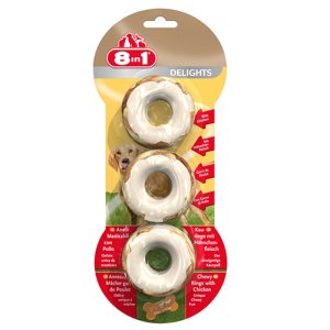 8 In 1 Delights Rings Köpek Çiğneme Kemiği 6 Adet Skt:03/26