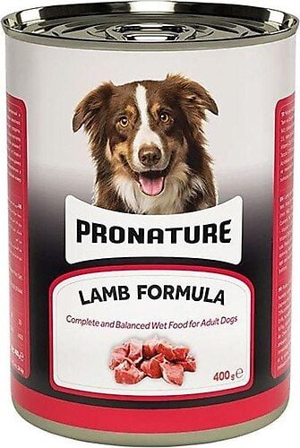 Pronature Yetişkin Kuzu Etli Ezme Köpek Konserve 400 gr 12 li