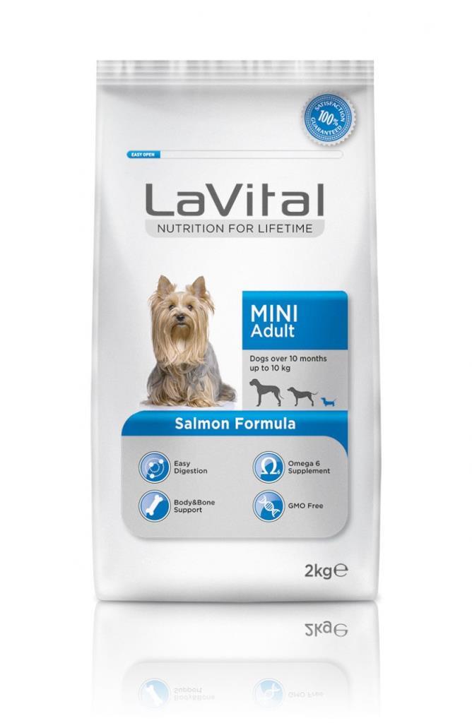 La Vital Mini Adult Somonlu Yetişkin Köpek Maması 1,5 Kg Skt:10/26