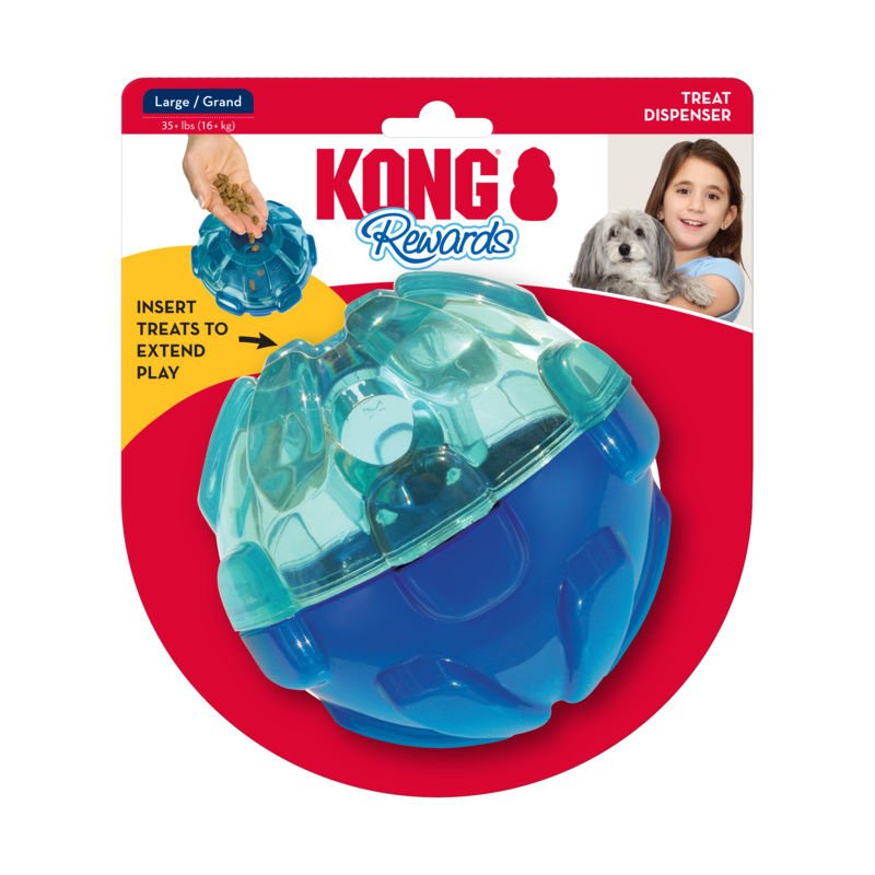 KONG Rewards Ball Köpekler için Ödül Maması Dağıtma Oyuncağı L