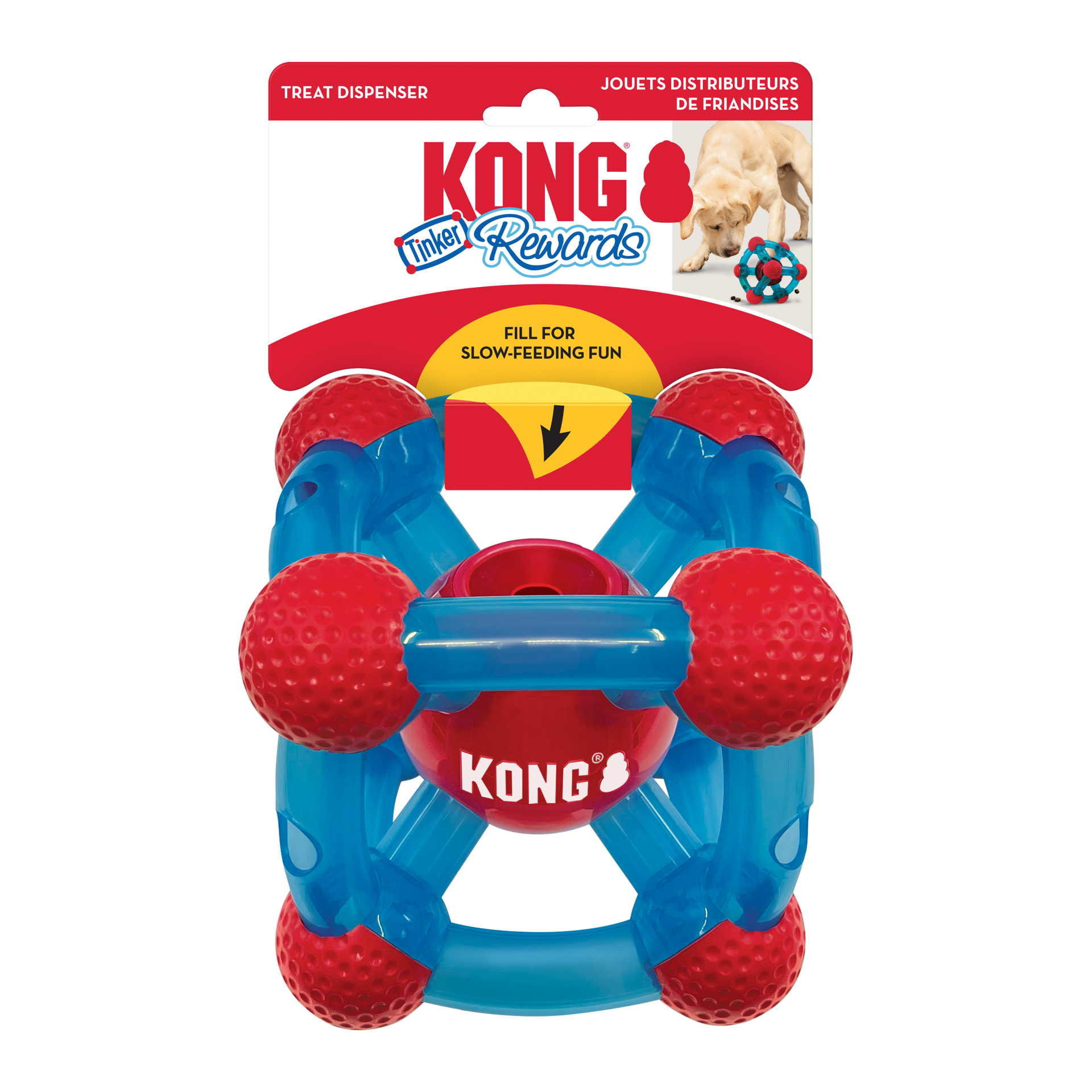 KONG Rewards Tinker Köpekler için Ödül Maması Dağıtma Oyuncağı M/L