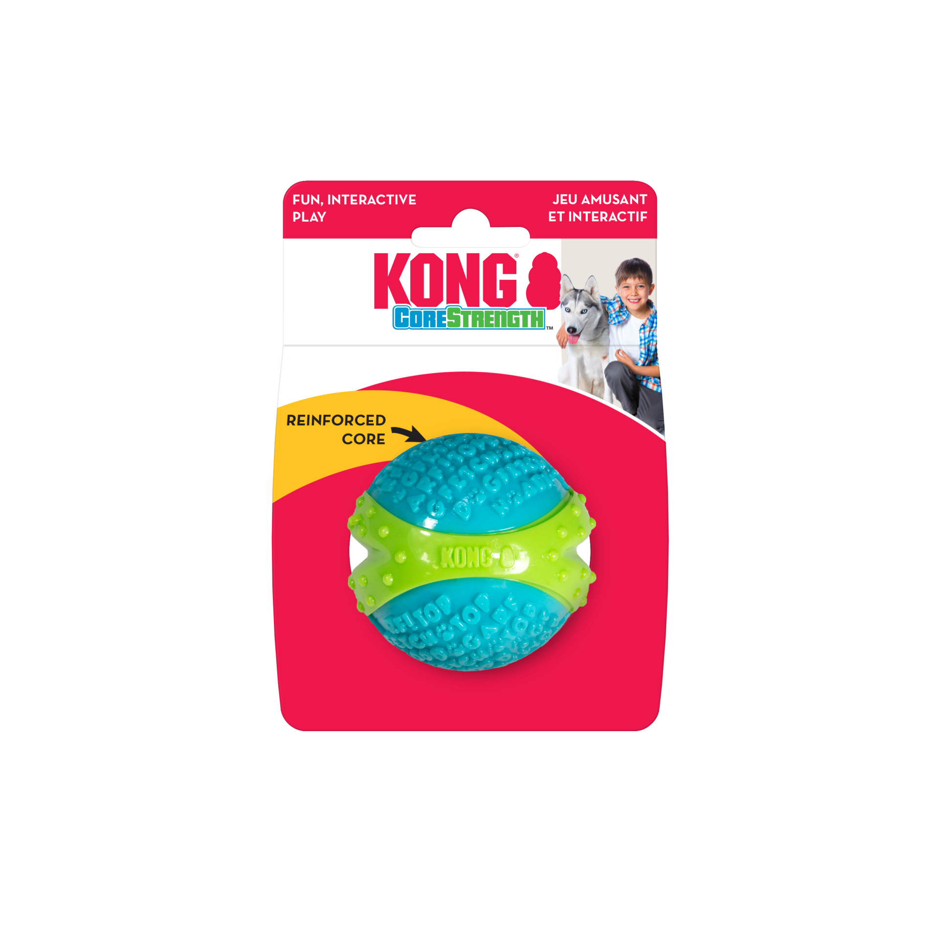 KONG CoreStrength Top Şeklinde Köpek Oyuncağı L