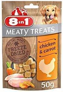 8 In 1 Freeze Dried Kurutulmuş Tavuk Köpek Ödülü 50 Gr 8 li Skt:12/24