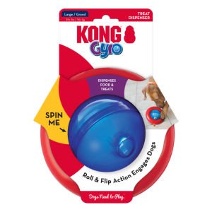 KONG Gyro Köpekler için Ödül Maması Dağıtma Oyuncağı L