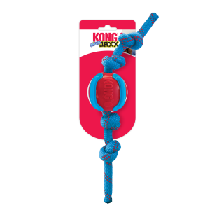KONG Jaxx Brights Sandviç Şeklinde İp Uzantılı Köpek Oyuncağı M