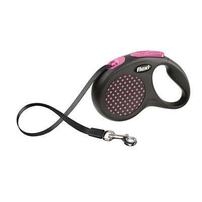 Flexi  Design Pembe Otomatik Köpek Tasması 5 Mt M**