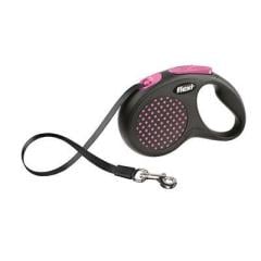 Flexi  Design Pembe Otomatik Köpek Tasması 5 Mt M**