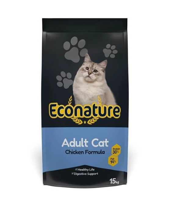 Econature Plus Tavuklu Yetişkin Kedi Maması 13.5+1.5 Kg Skt:09/27