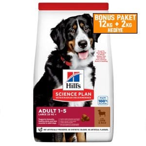 Hills Kuzu Etli Ve Pirinçli Yetişkin Köpek Maması 12+2 Kg (1-5) Skt:04/27