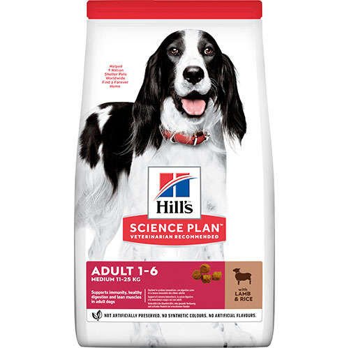 Hills Lamb Rice Medium Kuzu Etli Yetişkin Köpek Maması 14 Kg (1-6)  Skt:12/26