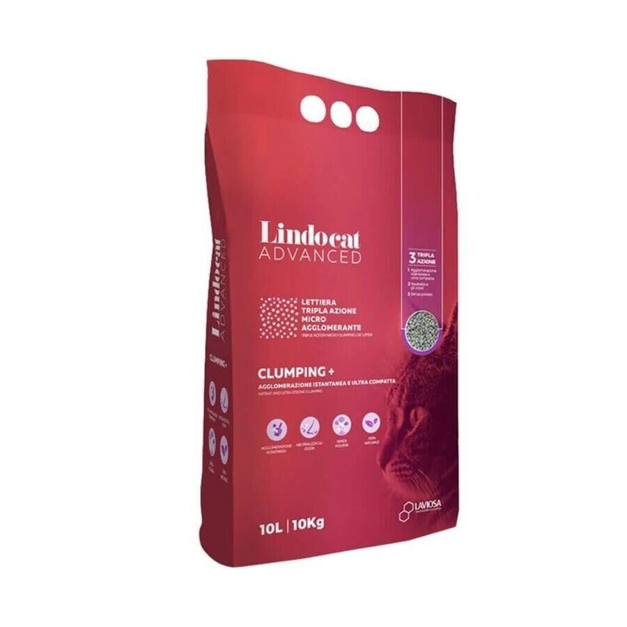 Lindocat Advanced Ekstra Güçlü Topaklanan Kokusuz Kedi Kumu 10L