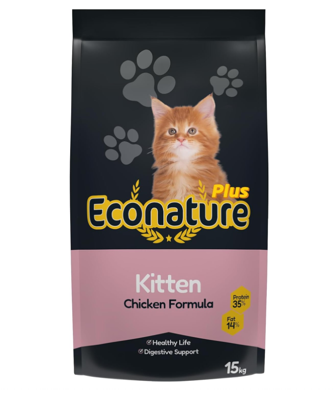 Econature Plus Yavru Kedi Maması Tavuklu 13.5+1.5 Kg