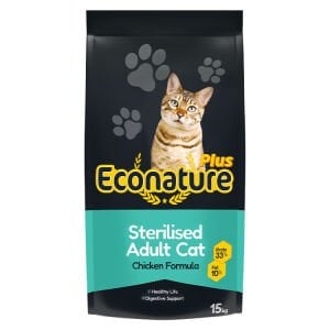 Econature Plus Tavuklu Kısırlaştırılmış Kedi Maması 13.5+1.5 Kg Skt:03/27