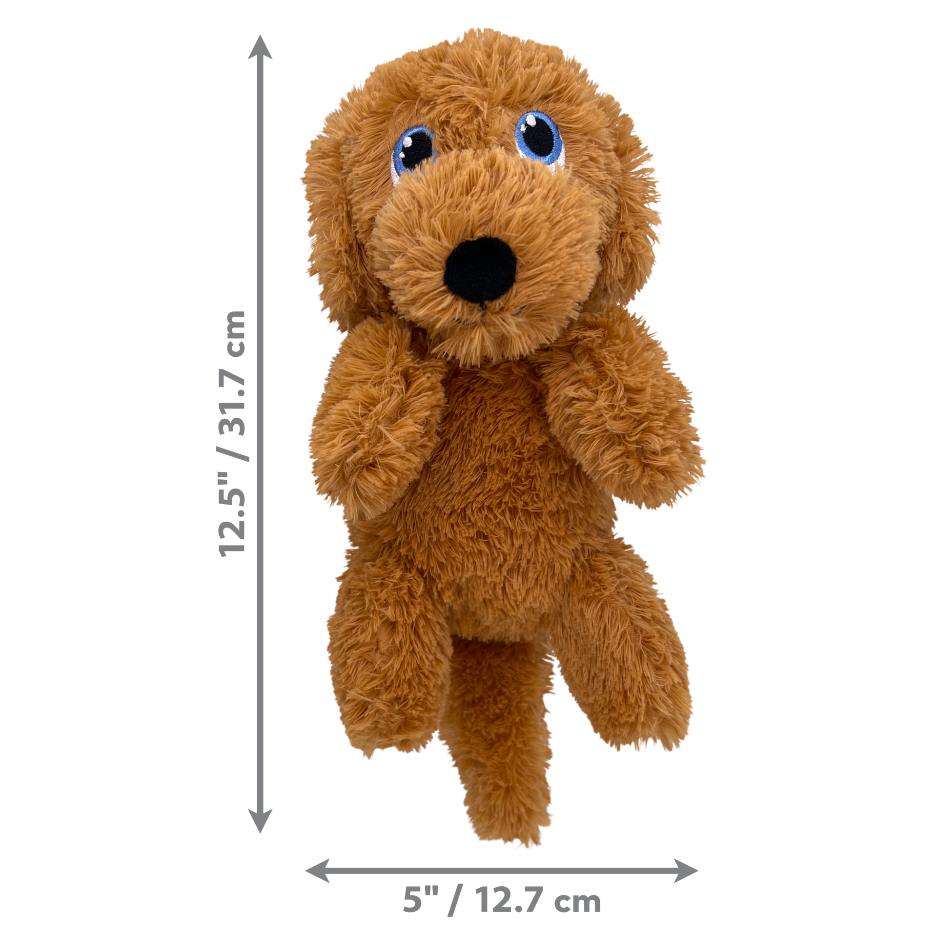 KONG Comfort Pups Goldie Köpek Şeklinde Peluş Köpek Oyuncağı M