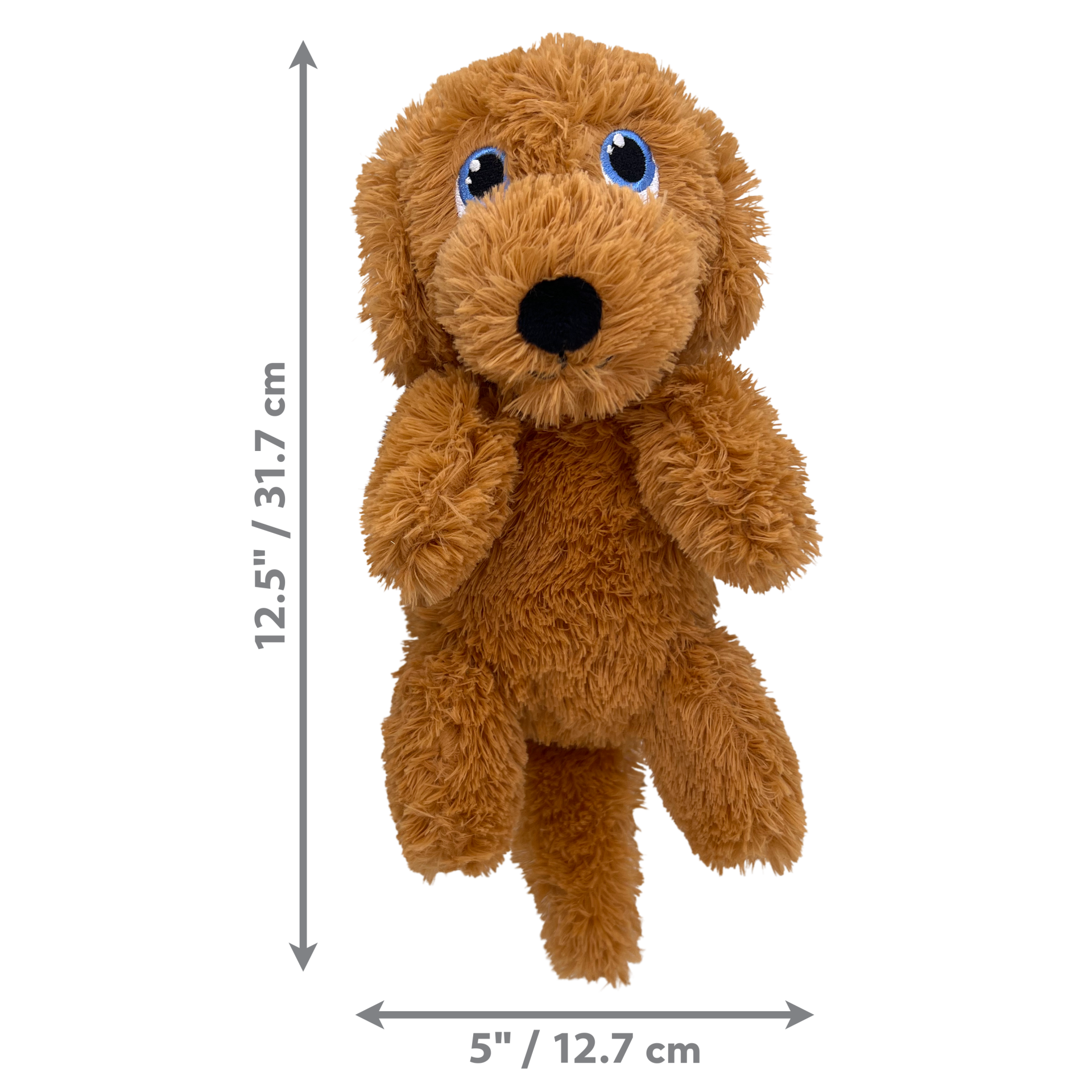 KONG Comfort Pups Goldie Köpek Şeklinde Peluş Köpek Oyuncağı M