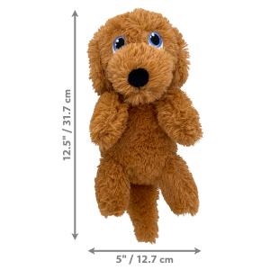 KONG Comfort Pups Goldie Köpek Şeklinde Peluş Köpek Oyuncağı M