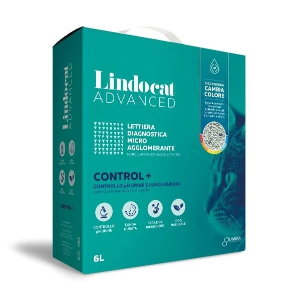 Lindocat Advanced Control PH Kontrol Hastalık Teşhis Eden Topaklanan Kedi Kumu 6L