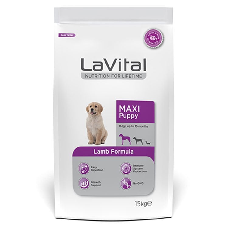 La Vital Maxi Puppy Kuzulu Yavru Köpek Maması 13+2 Kg Skt:07/25