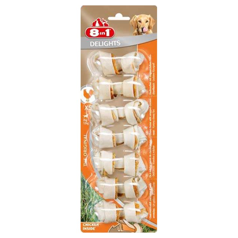 8 In 1 Delights Bone Köpek Çiğneme Kemiği Xs 6 lı Skt:08/27