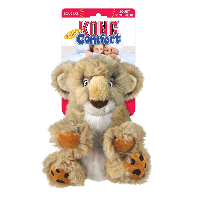 KONG Comfort Kiddos Aslan Şeklinde Peluş Köpek Oyuncağı L