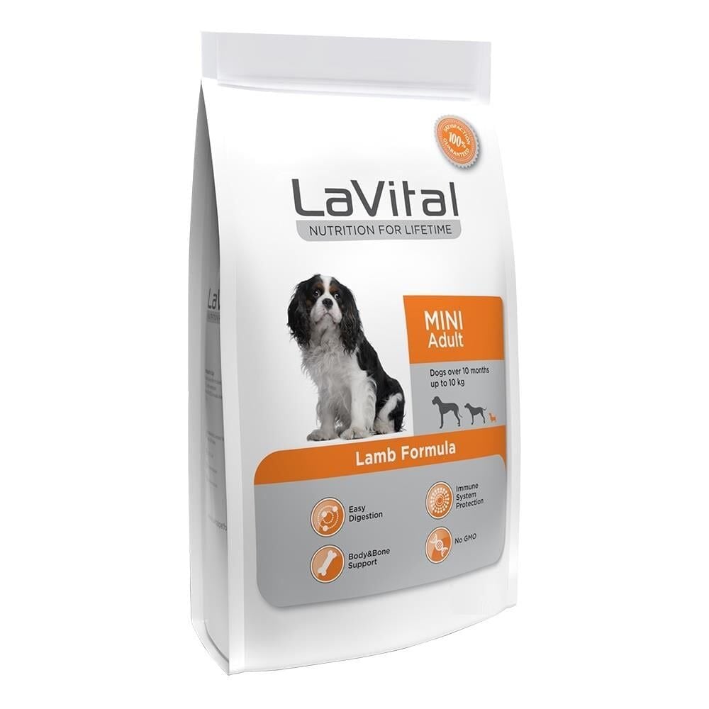 LaVital Küçük Irk Yetişkin Kuru Köpek Maması Kuzu Etli 6+1 KG Skt:09/27