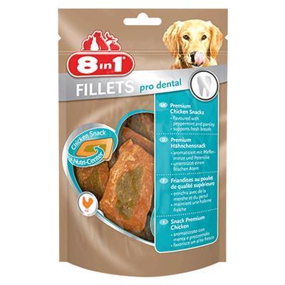8 In 1 Fillets Pro Dental Köpek Ödülü 80 Gr 8 Adet Skt:06/26