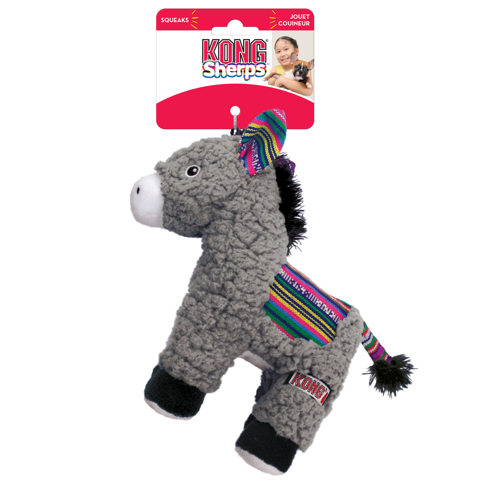KONG Sherps Eşek Şeklinde Peluş Köpek Oyuncağı M