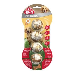 8 In 1 Delight Balls Köpek Çiğneme Kemiği S 6 lı SKT:06/27