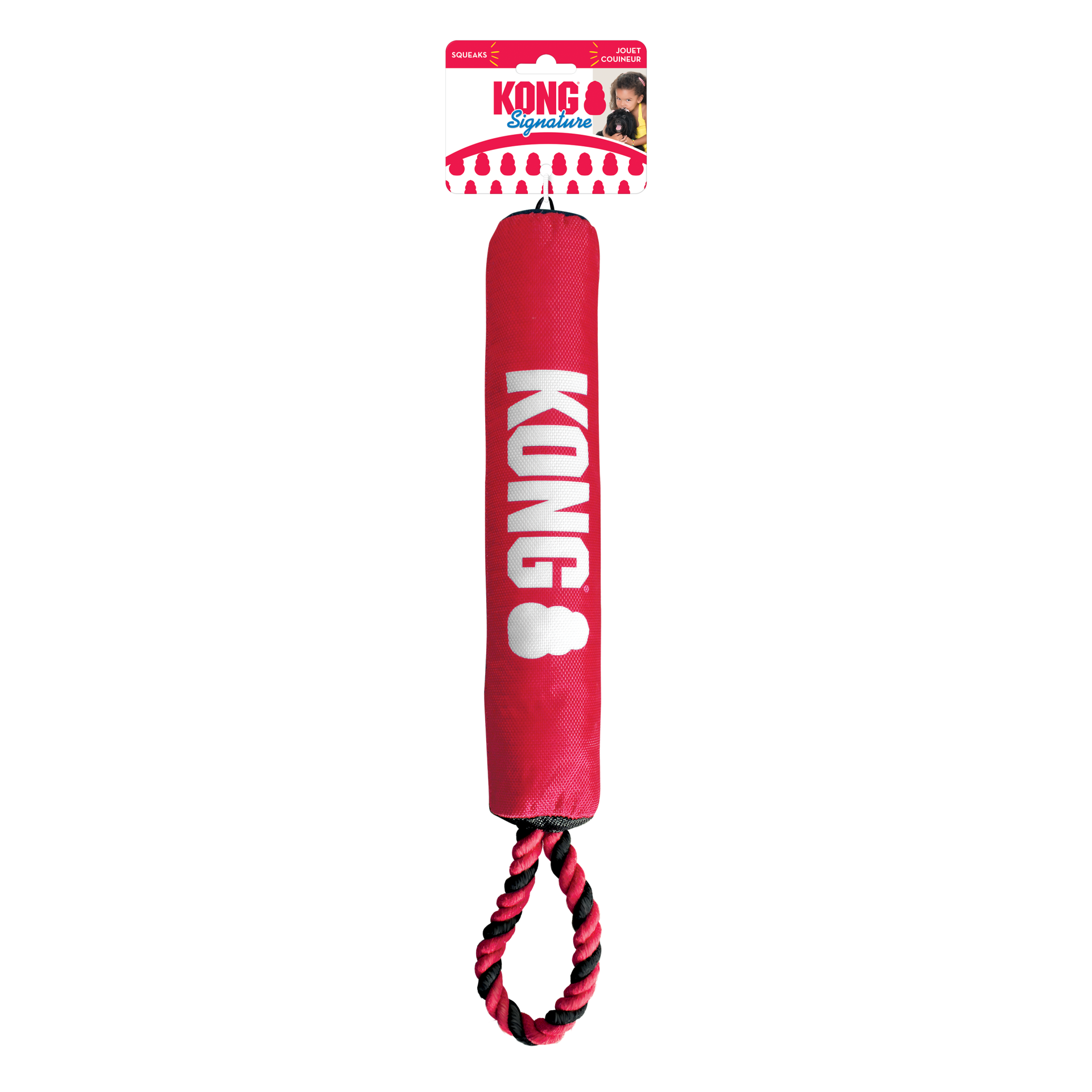 KONG Signature Stick Çubuk Şeklinde İp Detaylı Köpek Oyuncağı M