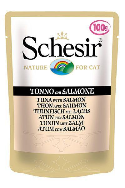 Schesir Ton Balıklı Ve Somonlu Kedi Yaş Mama 85 Gr 20 Adet Skt:08/26