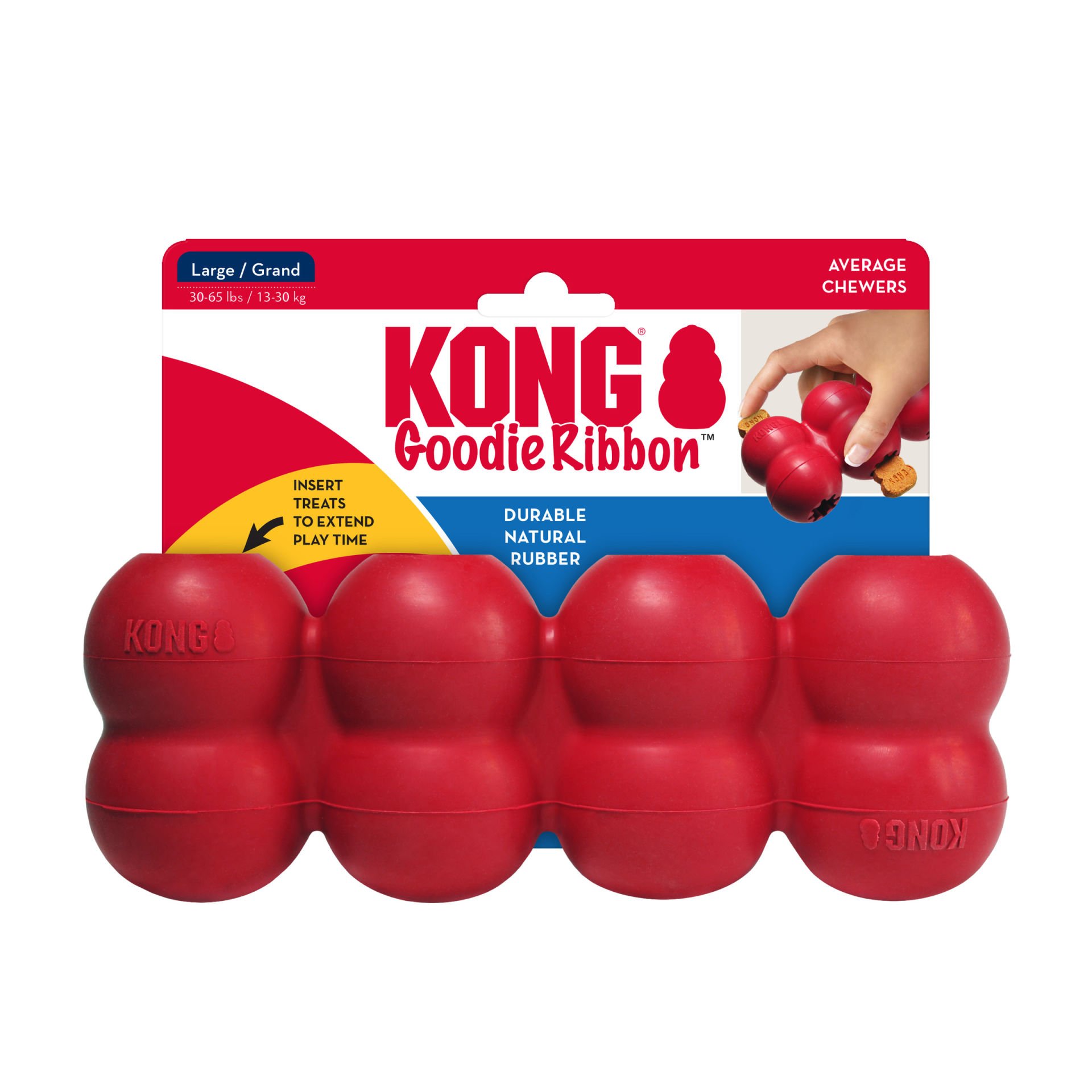 KONG Goodie Ribbon Çoklu Top Şeklinde Köpek Oyuncağı L