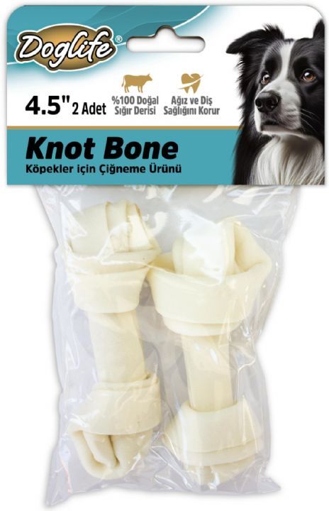 202693-Doglife Düğümlü Kemik White 30Gr/Ad. 2Li