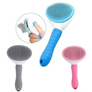 Oval Lüks Basmalı Kedi-Köpek Tarağı