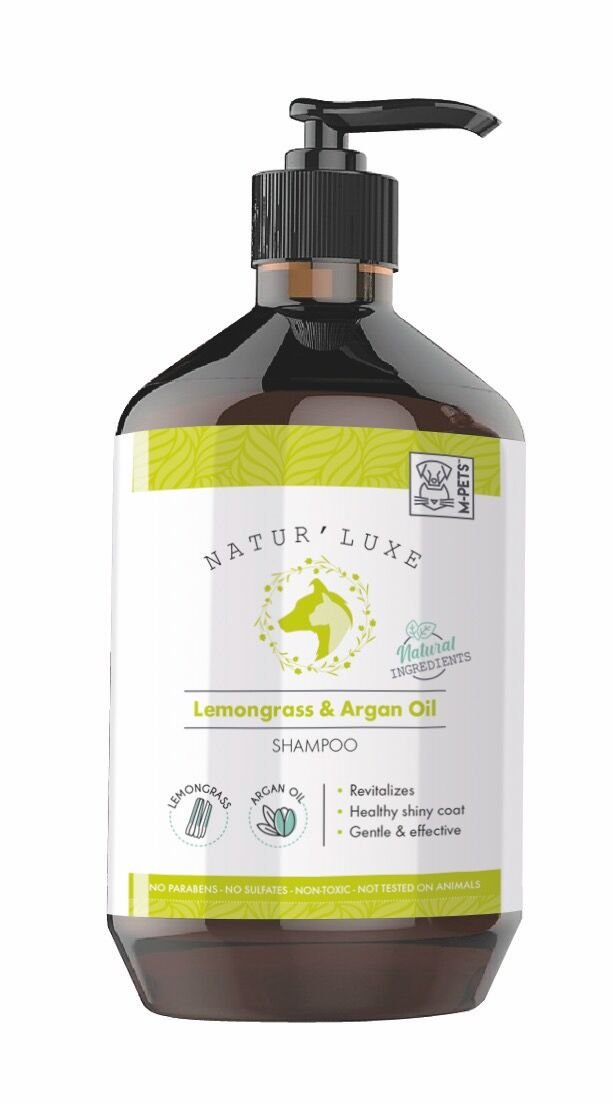 10123699 M-Pets Naturluxe Dog Shampoo Lemongrass & Argan Oıl 500Ml Skt:08/29