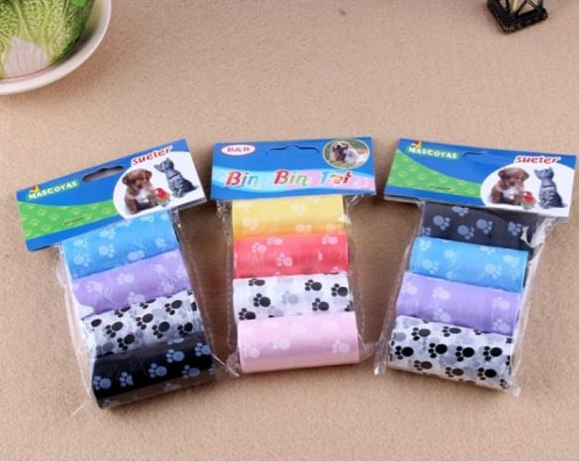 Renkli Dışkı Toplama Poşeti 4 Adet