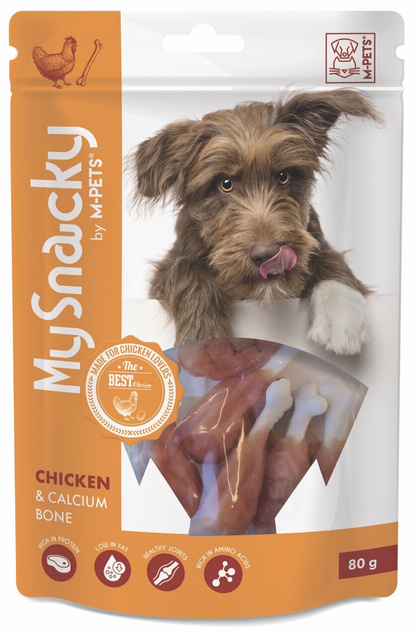 19010815 M-Pets My Snacky Chıcken & Calcıum Bone Köpek Ödülü 80Gr