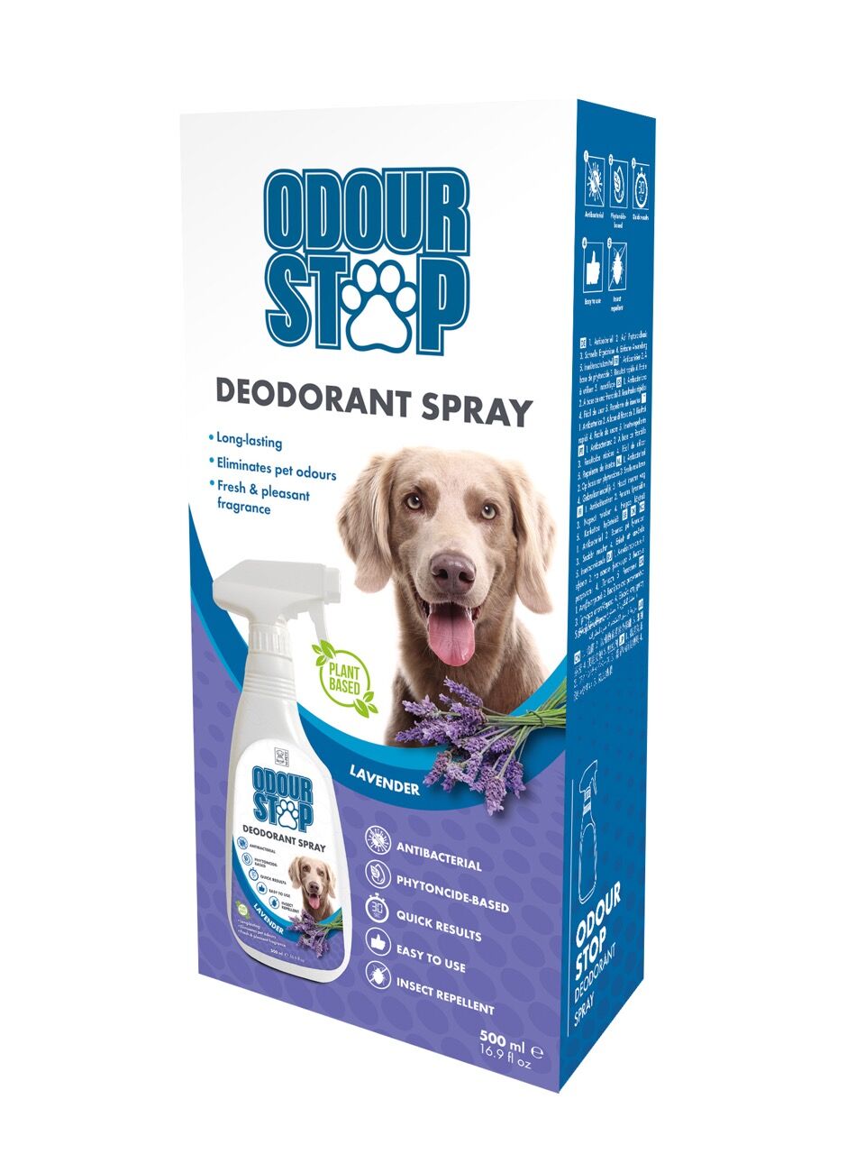 10117199 M-Pets Odour Stop Deodorant Spray Lavender 500Ml