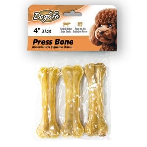203393-Doglife Press Kemik Naturel 30Gr/Ad. 3Lü Skt:05/27