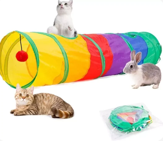 Renkli Kedi Oyun Tüneli 120 Cm